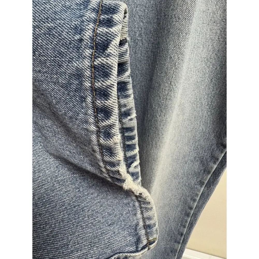Eddie Bauer Men’s Jeans 36x36 Loose‎ Fit Straight Leg Light Wash Denim